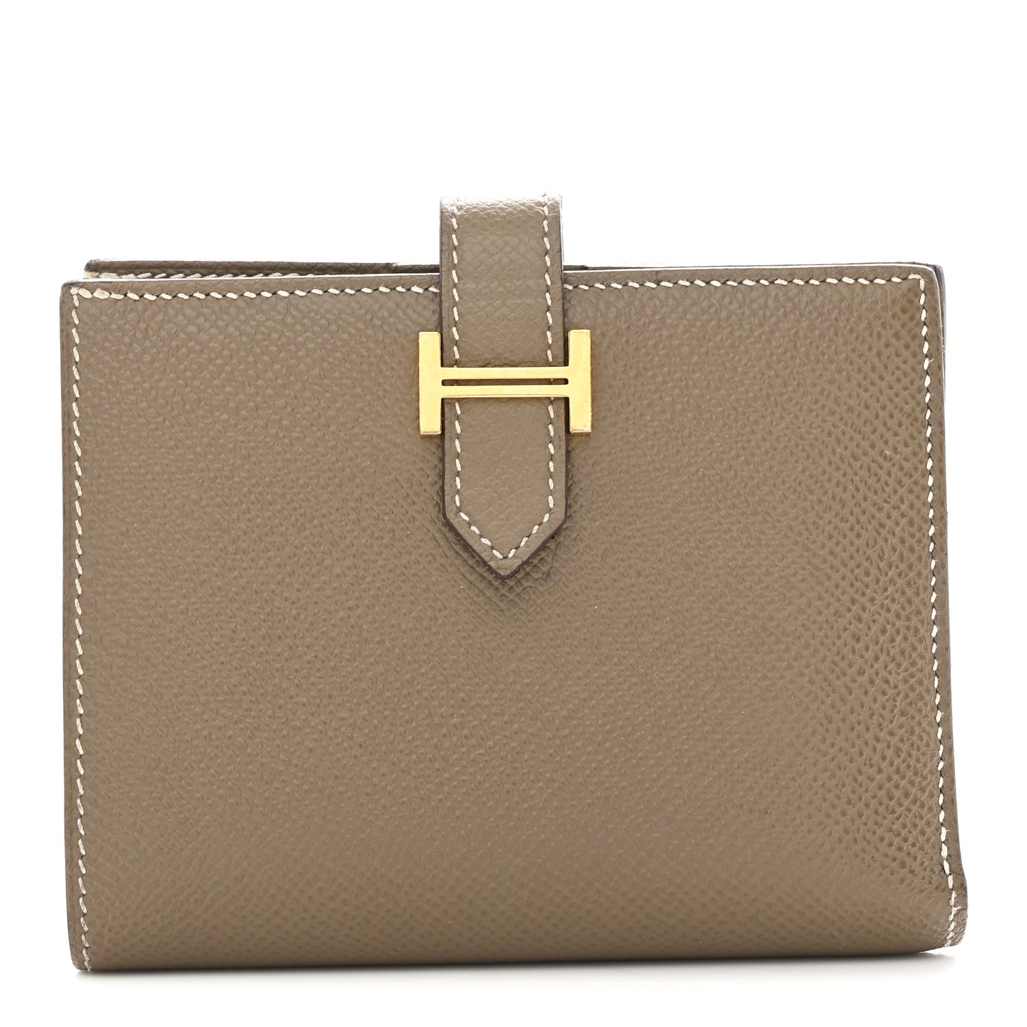 Hermes Epsom Bearn Compact Wallet Etoupe 1 of 11