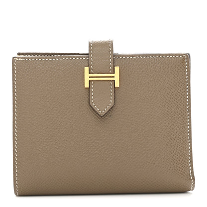 Hermes Epsom Bearn Compact Wallet Etoupe 1 of 11