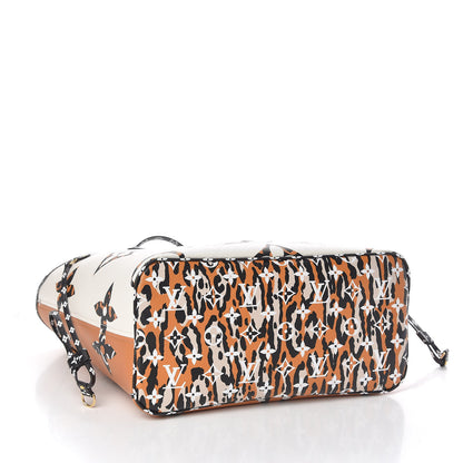Louis Vuitton Monogram Giant Jungle Neverfull MM Ivory 6 of 12
