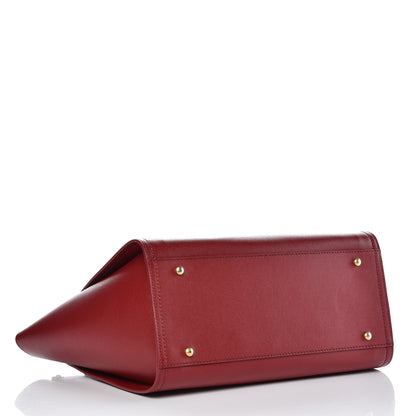 Chanel Caviar Small Studded Deauville Tote Red 4 of 8