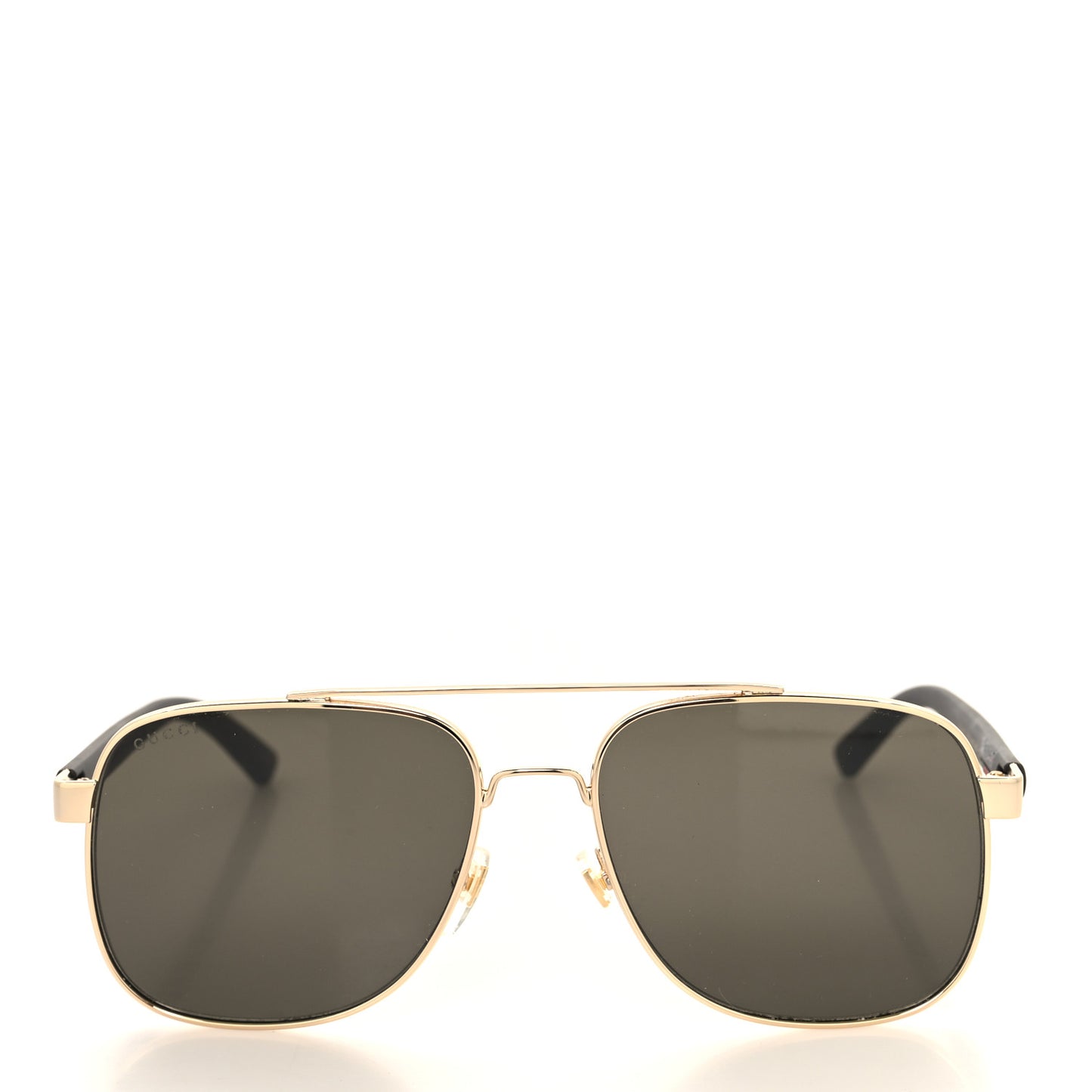Acetate Aviator Web Sunglasses GG0422S Gold Black