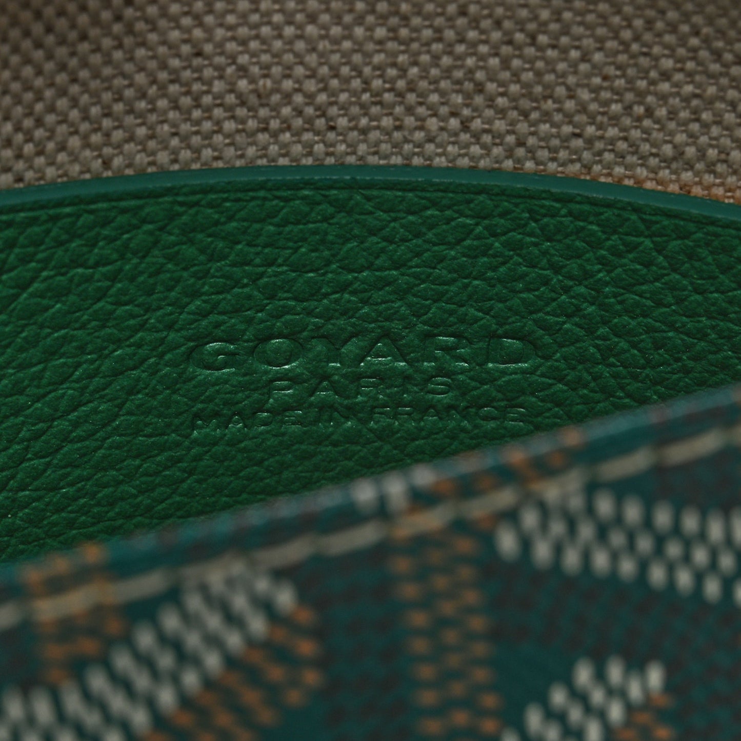 Goyardine Plumet Wallet Clutch Green