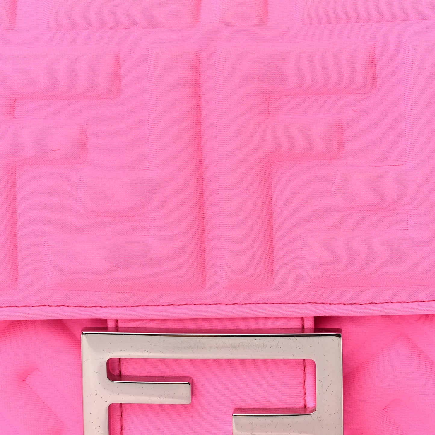 Lycra FF 1974 Embossed Baguette Rosa Fluo