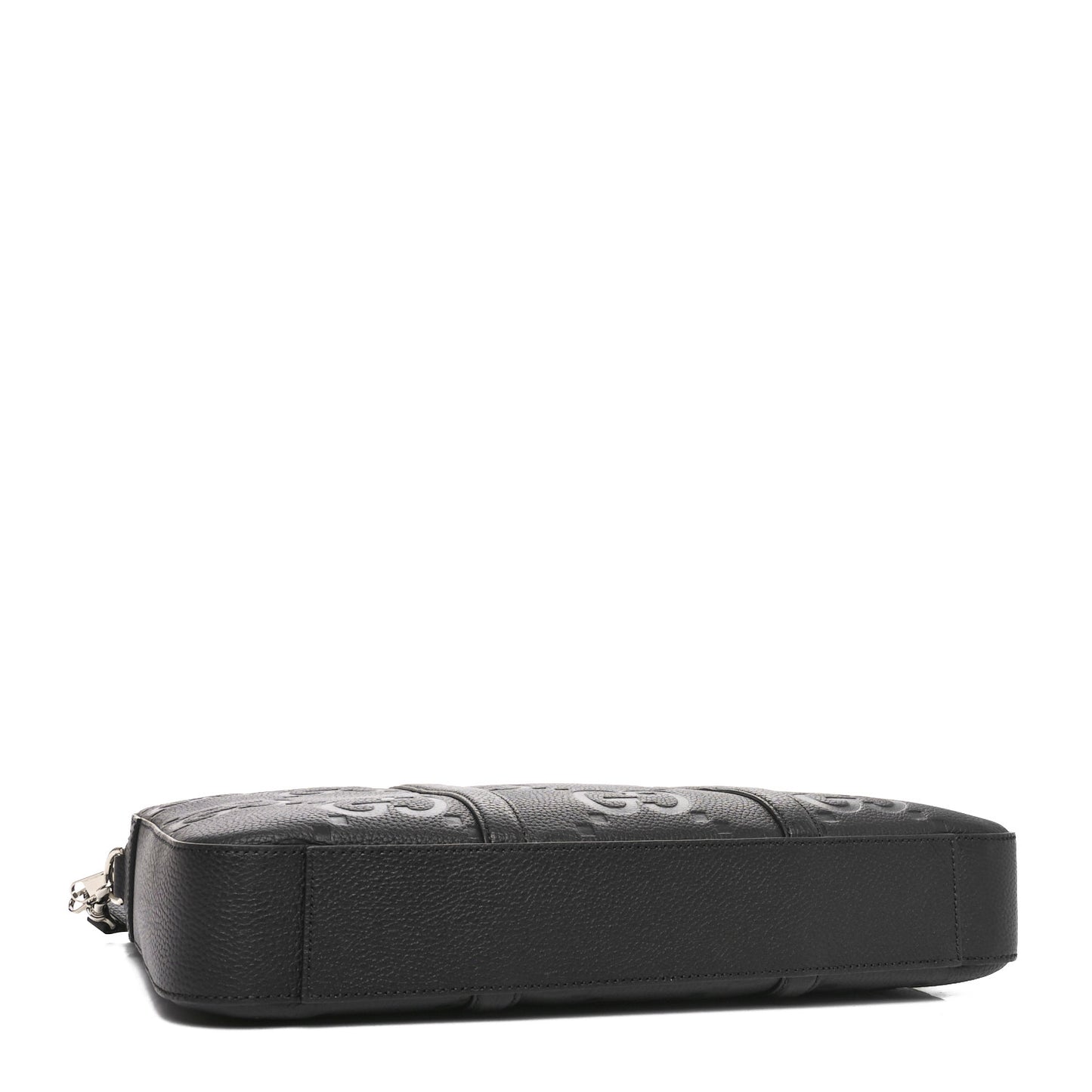 Piuma Calfskin Jumbo GG Embossed Briefcase Black