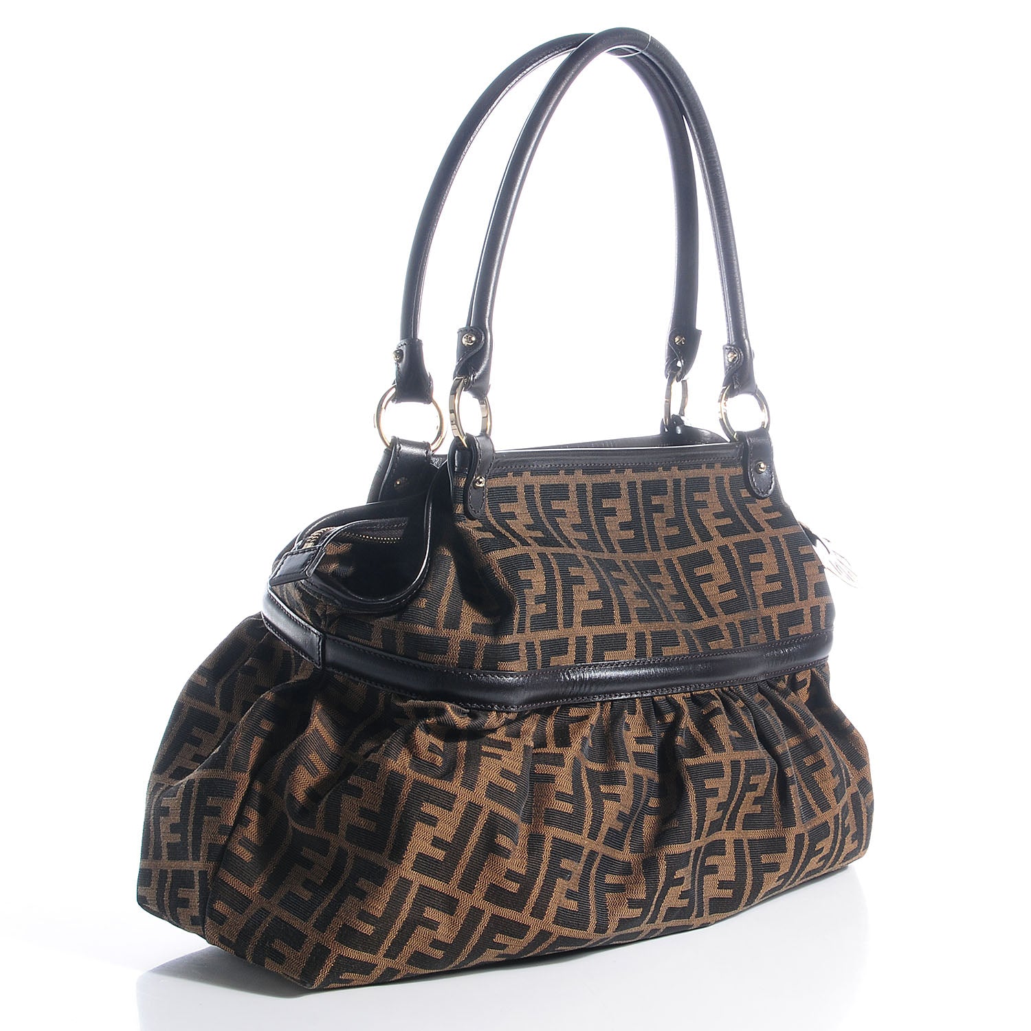 Fendi Zucca Large Chef Shopper Tote Tobacco 3 of 10