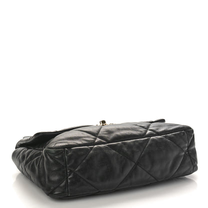 Chanel Lambskin Quilted Large Chanel 19 Flap Black 4 of 14