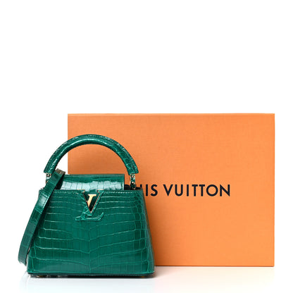 Louis Vuitton Crocodile Mini Capucines Emeraude 11 of 11