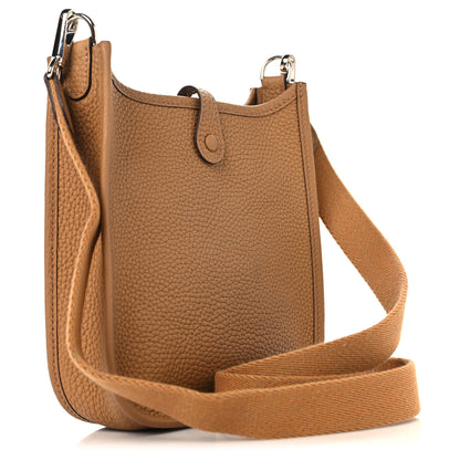 Hermes Taurillon Clemence Evelyne TPM Biscuit 3 of 12