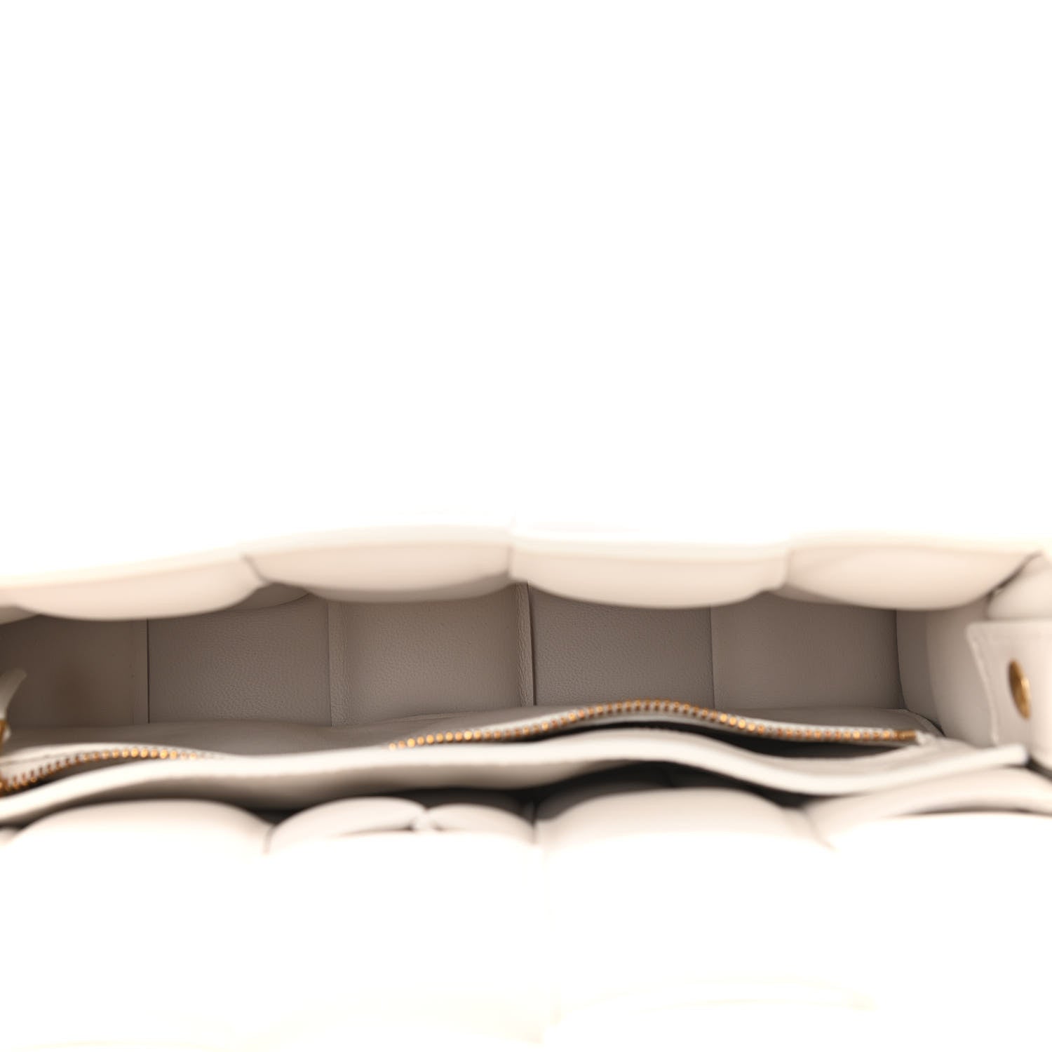 Bottega Veneta Paper Calfskin Maxi Intreccio Padded Cassette Crossbody Bag White 7 of 9