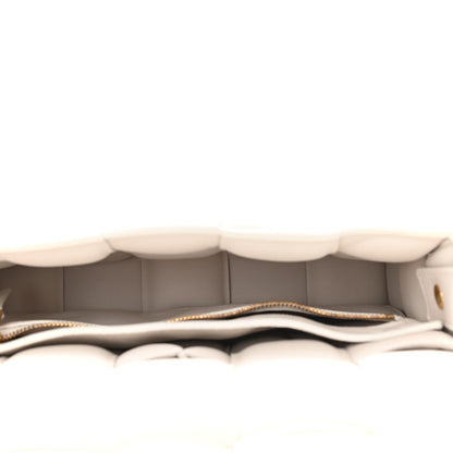 Bottega Veneta Paper Calfskin Maxi Intreccio Padded Cassette Crossbody Bag White 7 of 9