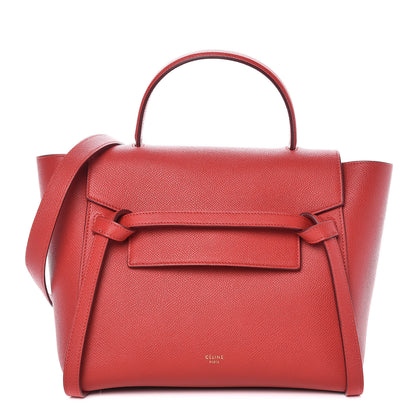 Celine Baby Grained Calfskin Micro Belt Bag Coquelicot 1 of 10