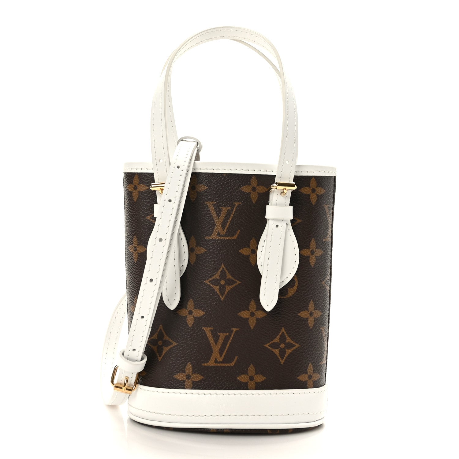 Louis Vuitton Monogram LV Match Nano Bucket Bag White 2 of 10