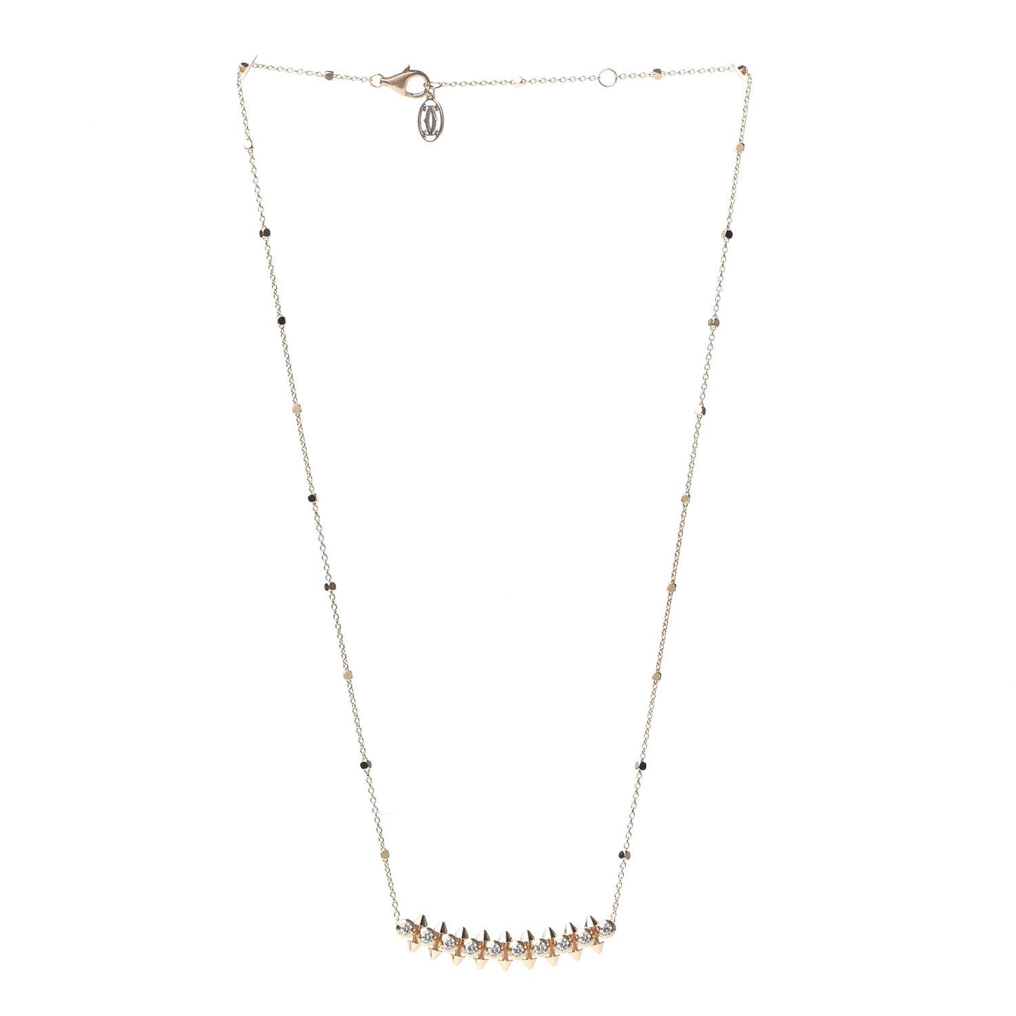 18K Pink Gold Diamond Clash de Cartier Necklace