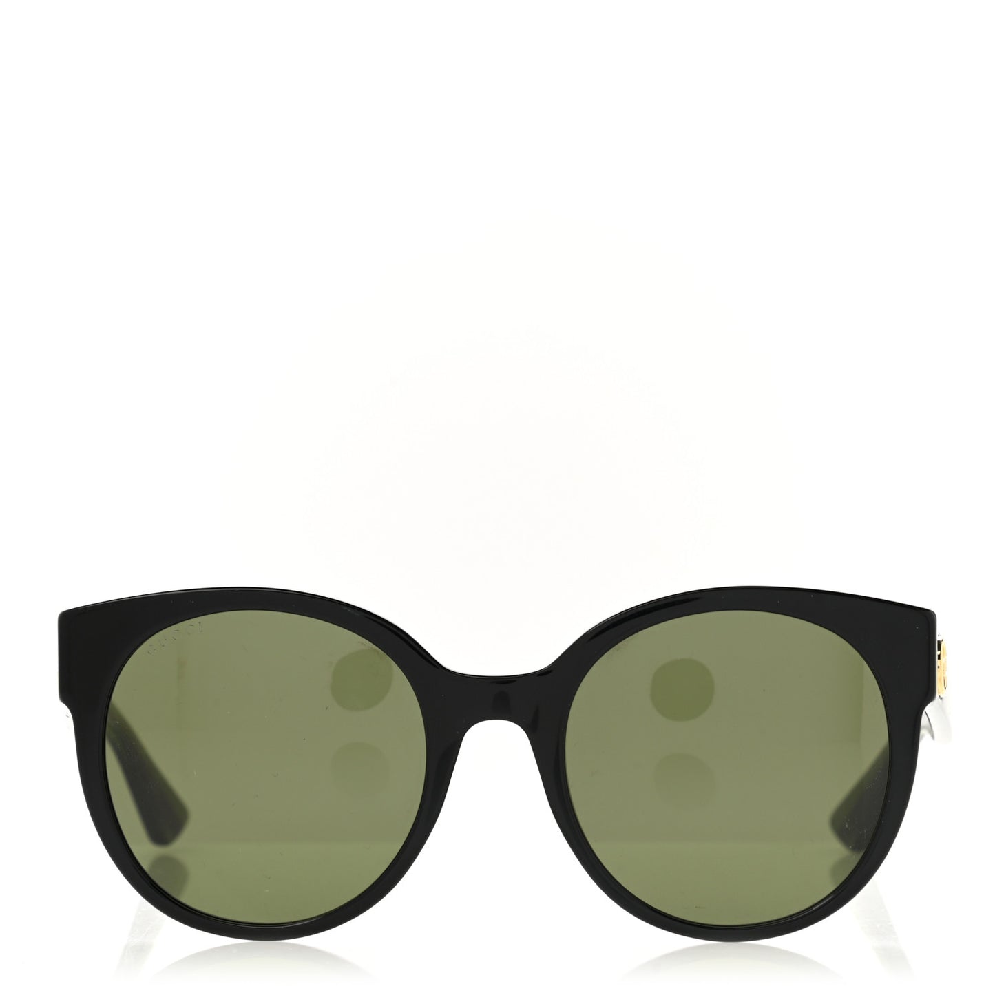Acetate Round Web GG035S Sunglasses Black