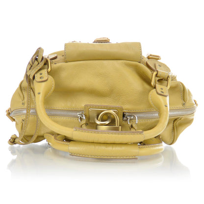 Chloe Leather Paddington Front Pocket Tote Maize Yellow 4 of 10