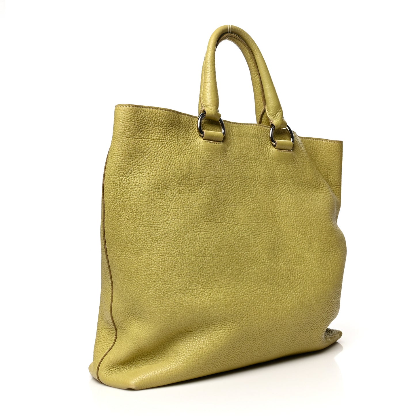 Vitello Daino Shopping Tote Cedro