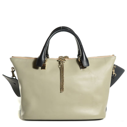 Chloe Smooth Calfskin Medium Baylee Tote Mushroom Black 1 of 9