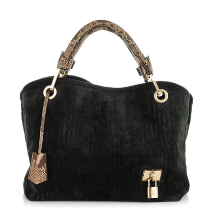 Louis Vuitton Monogram Suede Embossed Whisper PM Kohl 1 of 9