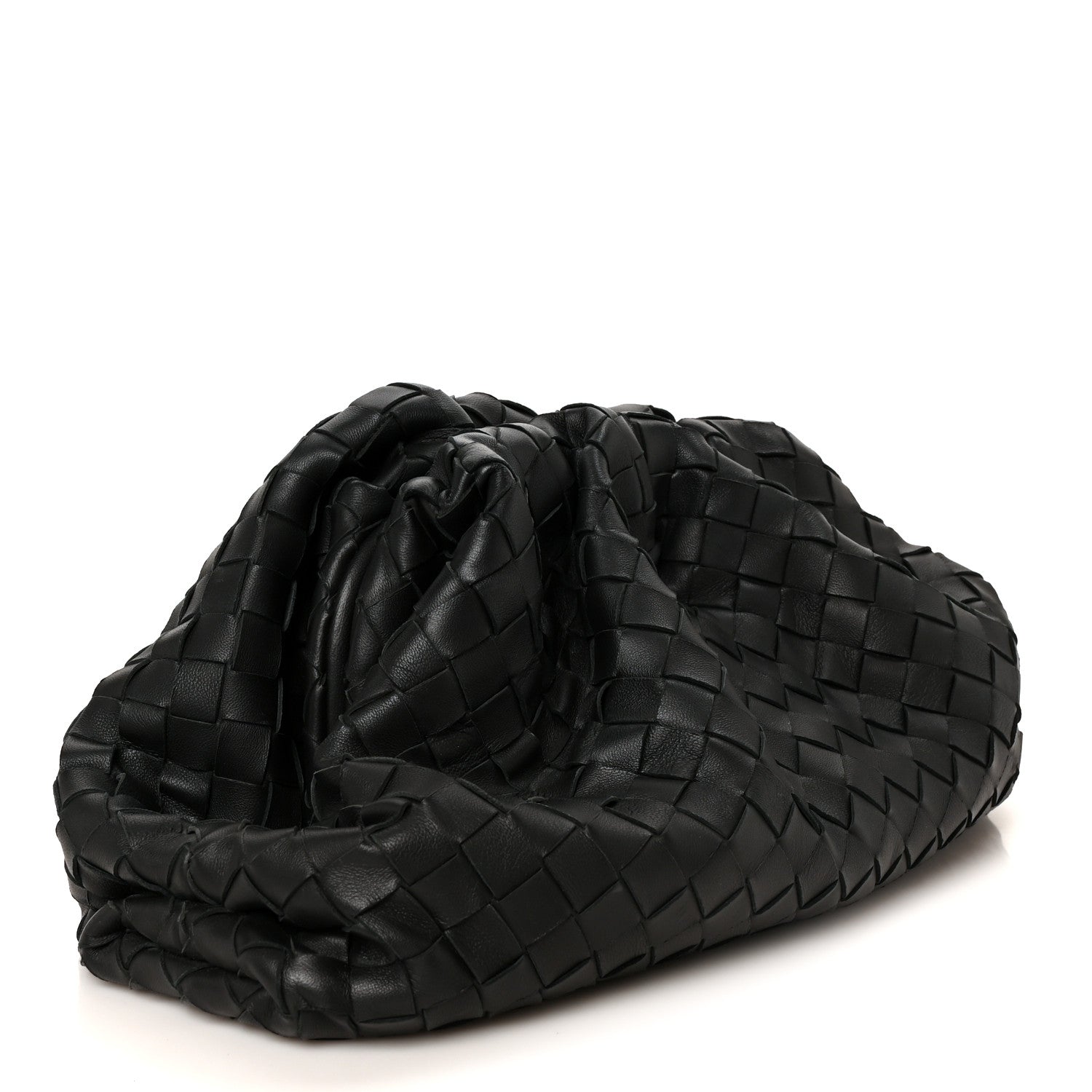 Bottega Veneta Nappa Maxi Intrecciato The Pouch Oversized Clutch Black 3 of 11