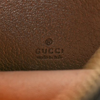 Gucci GG Supreme Monogram Textured Calfskin Web Mini Ophidia Half Moon Hobo Beige Ebony New Acero 6 of 10