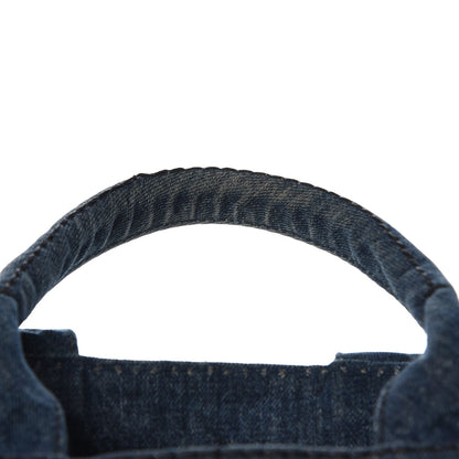 Prada Denim Logo Tote 9 of 13