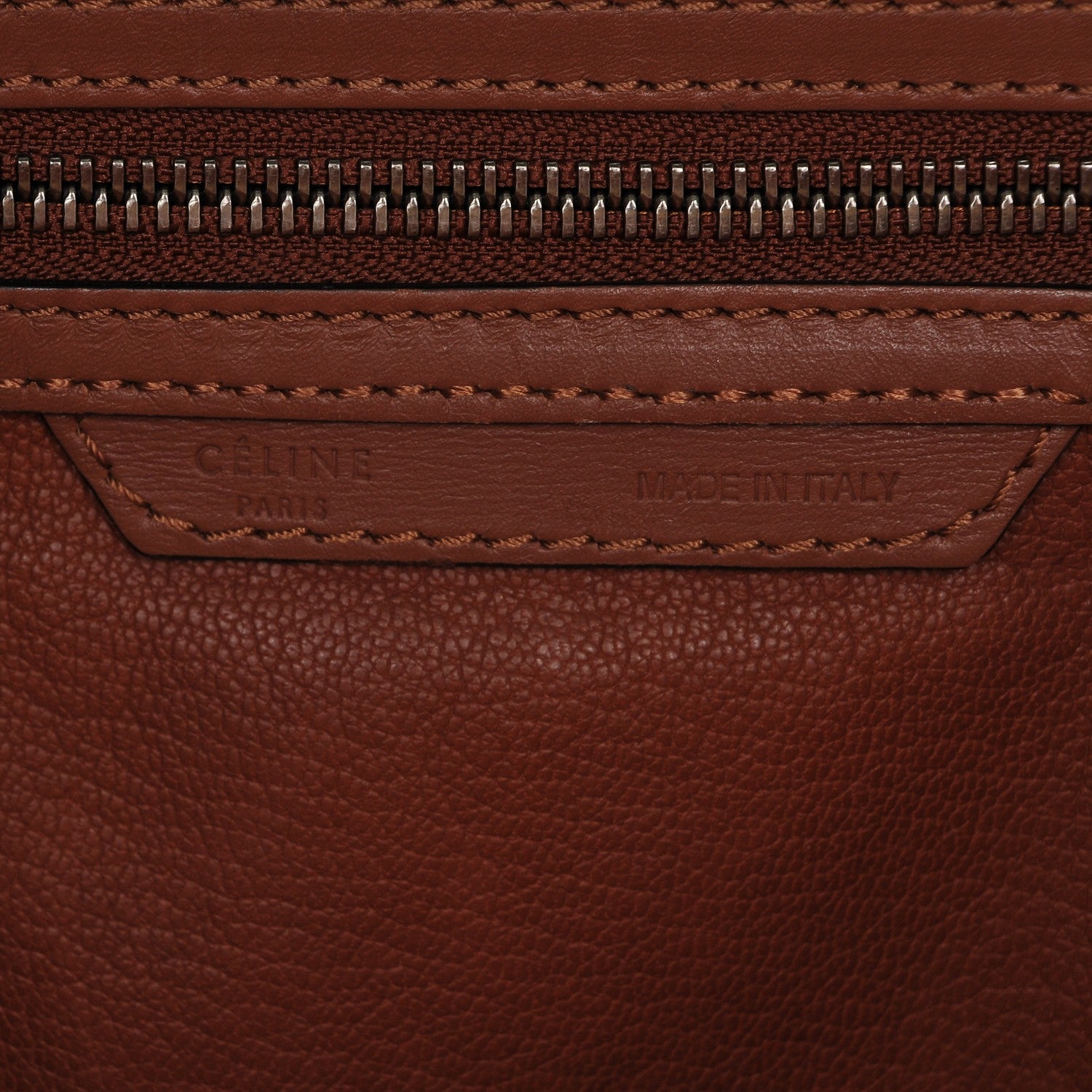 Celine Smooth Calfskin Mini Luggage Sienna 6 of 9