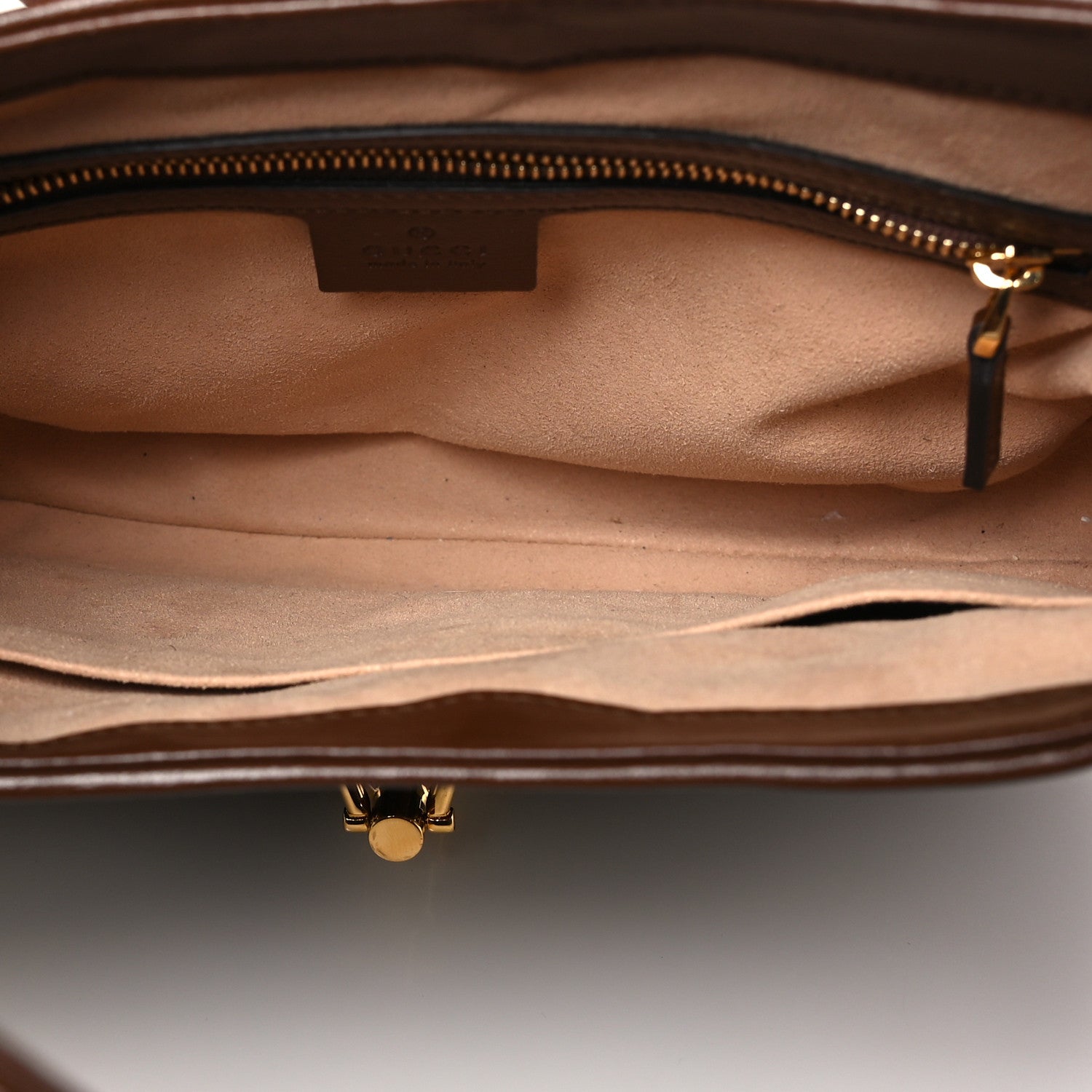 Gucci GG Supreme Monogram Azalea Calfskin Web Small Jackie 1961 Hobo Beige Ebony Brown Sugar 5 of 10