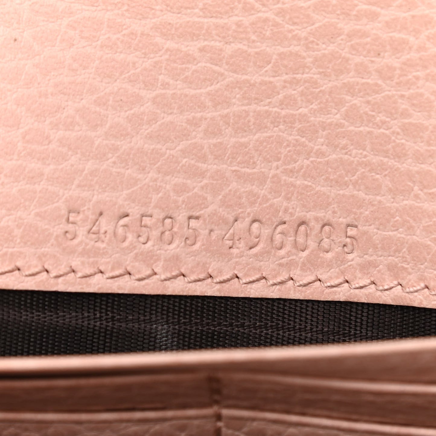 Dollar Calfskin Petite GG Marmont Wallet Chain Perfect Pink