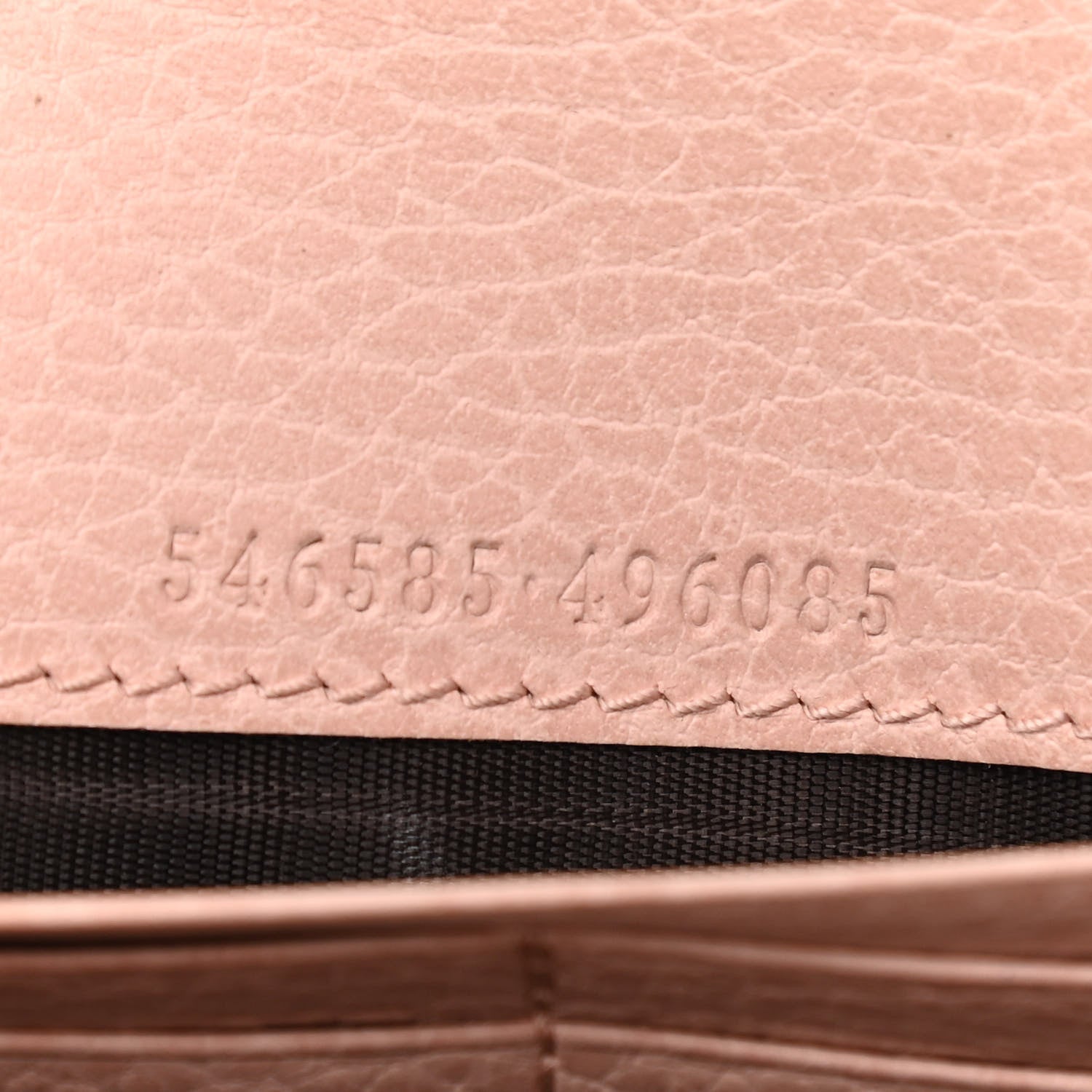 Gucci Dollar Calfskin Petite GG Marmont Wallet Chain Perfect Pink 7 of 12