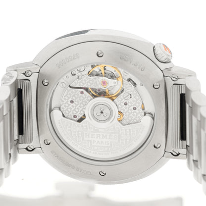 Hermes Stainless Steel 36mm Cut Automatic Watch 4 of 5