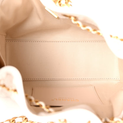 Chanel Caviar Quilted Mini Chanel 25 Handbag White 5 of 10