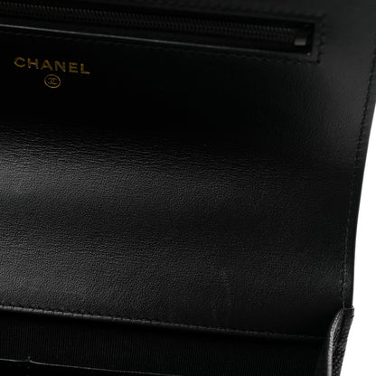 Chanel Shiny Caviar Quilted Pick Me Up Wallet On Chain WOC Black 12 of 12