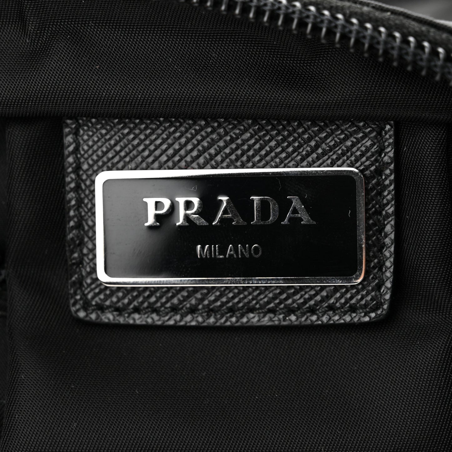Tessuto Nylon Crossbody Bag Black