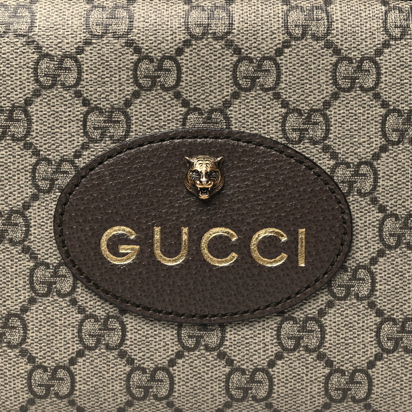 GG Supreme Monogram Web Neo Vintage Shoulder Bag Beige New Acero Crop