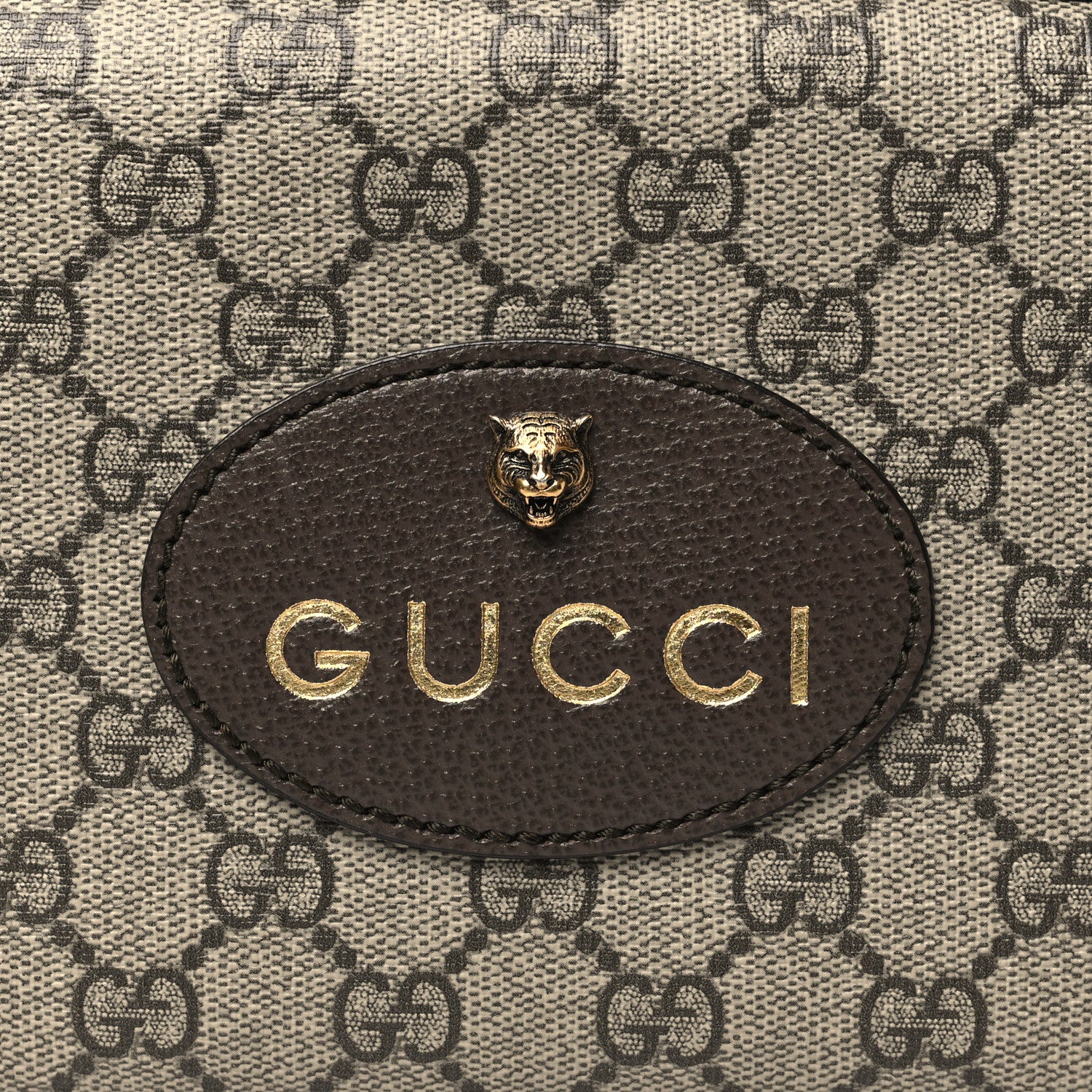 Gucci GG Supreme Monogram Web Neo Vintage Shoulder Bag Beige New Acero Crop 8 of 11