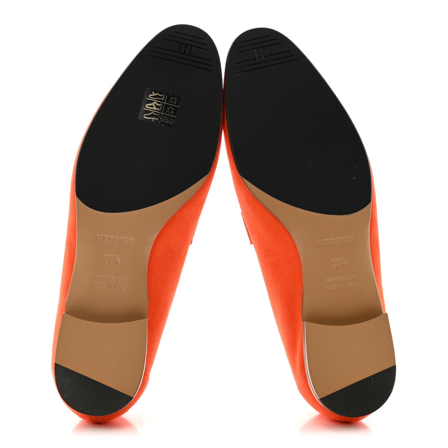 Hermes Suede Goatskin Paris Loafers 39.5 Feu 6 of 10