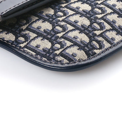 Christian Dior Oblique Fold Over Clutch Blue 9 of 11