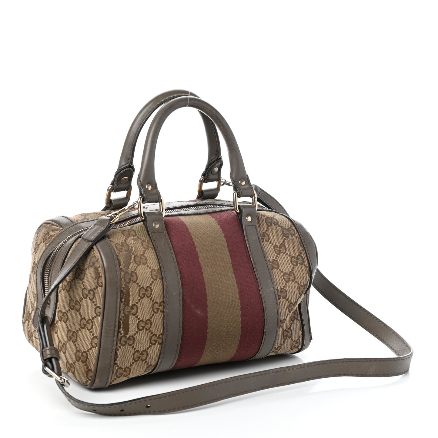 Monogram Vintage Web Small Boston Beige