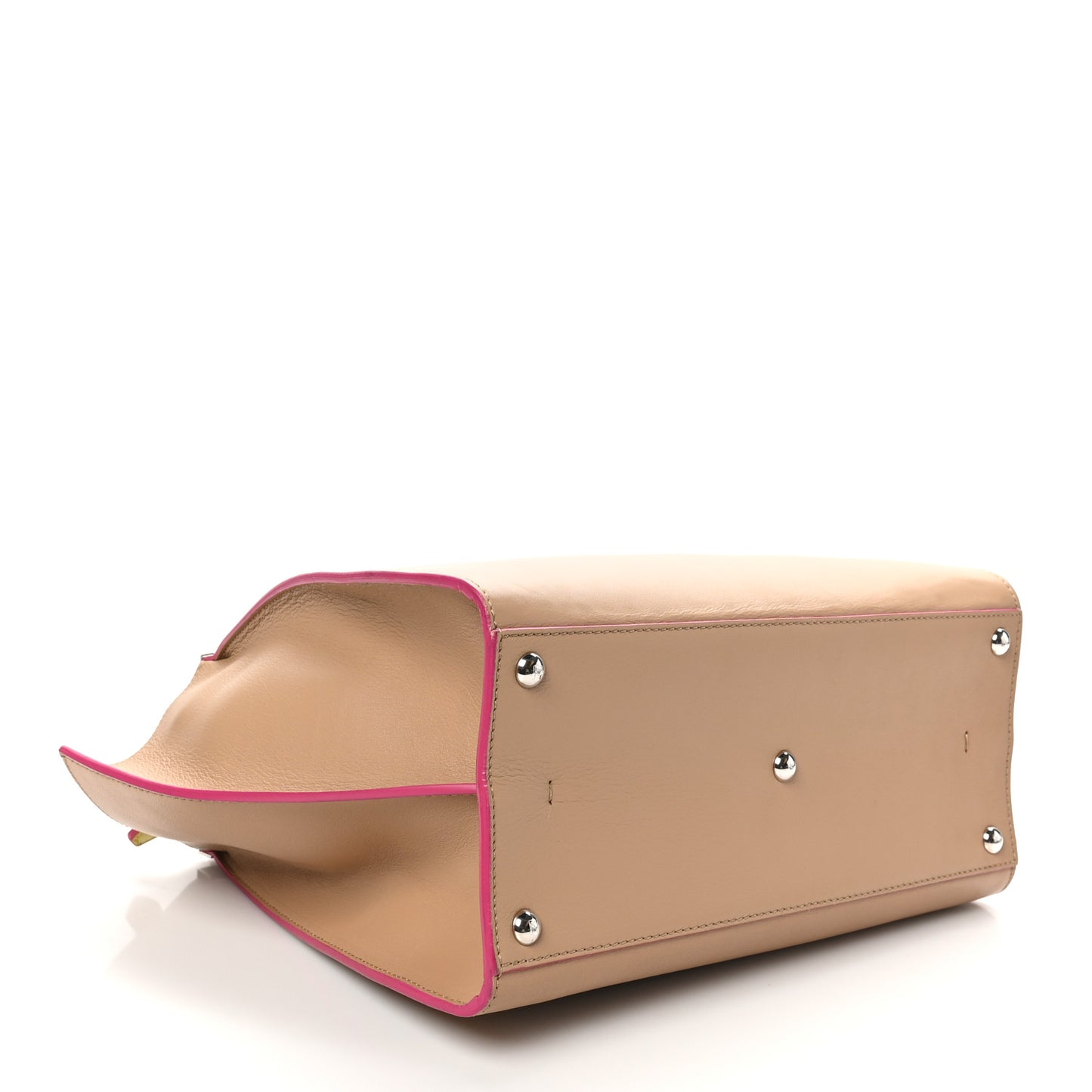 Vitello Dolce Shiny Nappa Petite 3Jours Tote Cuoio Lime