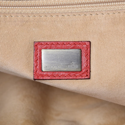 Fendi Calfskin Whipstitch Baguette Red 6 of 20