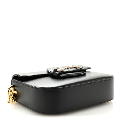 Gucci Azalea Calfskin Mini Crystal Horsebit 1955 Shoulder Bag Black 4 of 11