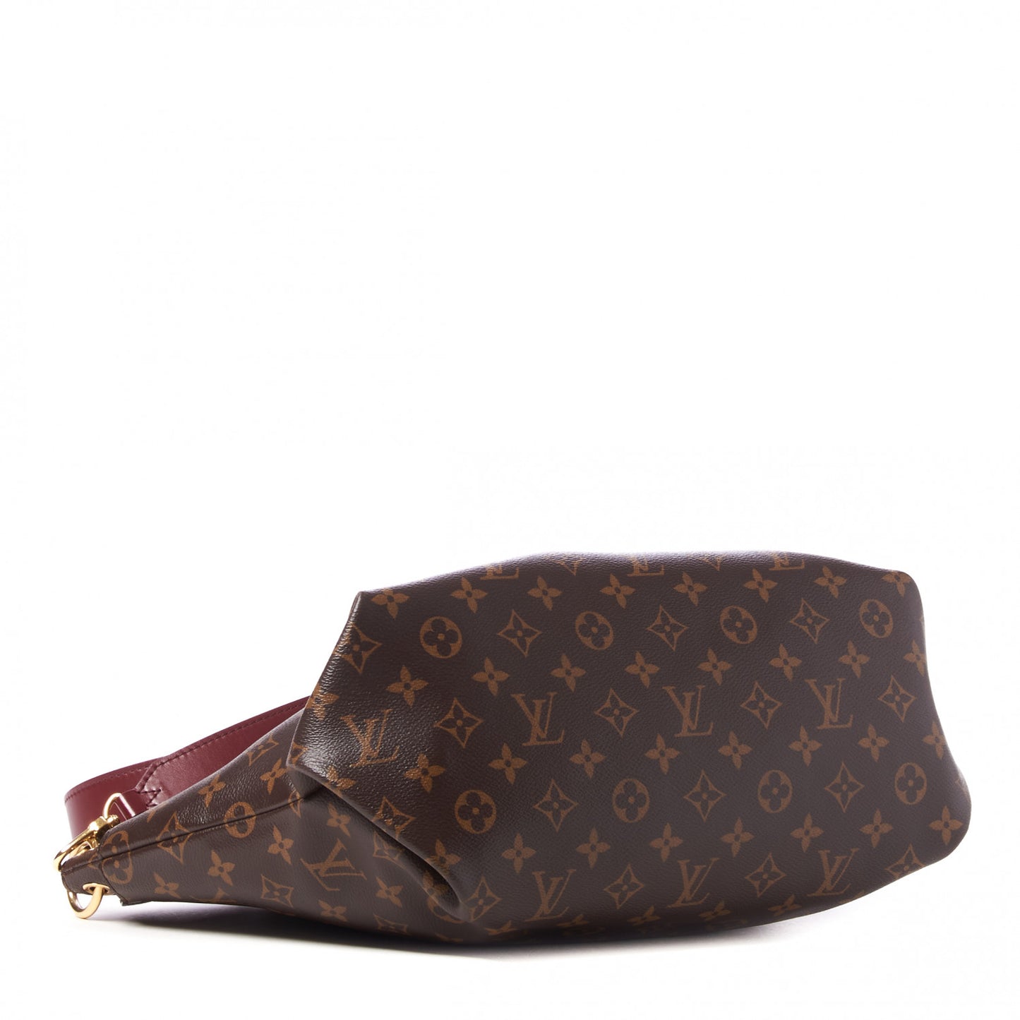 Monogram Flower Zipped Tote MM Bordeaux
