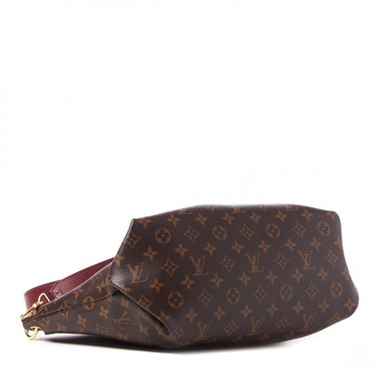 Louis Vuitton Monogram Flower Zipped Tote MM Bordeaux 3 of 8