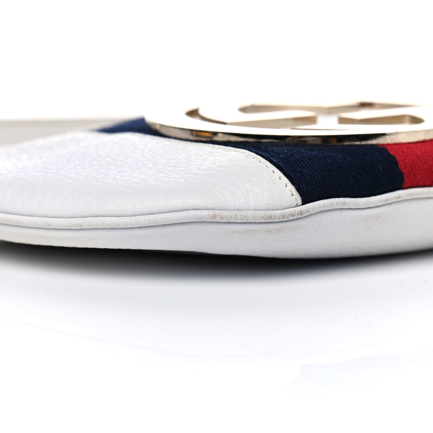 Calfskin Web Small Blondie Hobo White