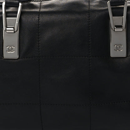 Chanel Lambskin Square Stitched Large Tote Black 7 of 9