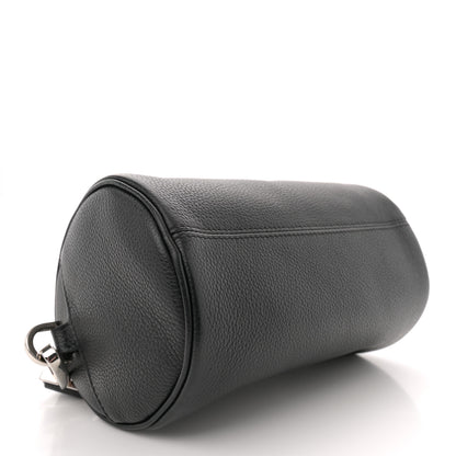 Christian Dior HOMME Grained Calfskin Mens Roller Pouch Black 4 of 10