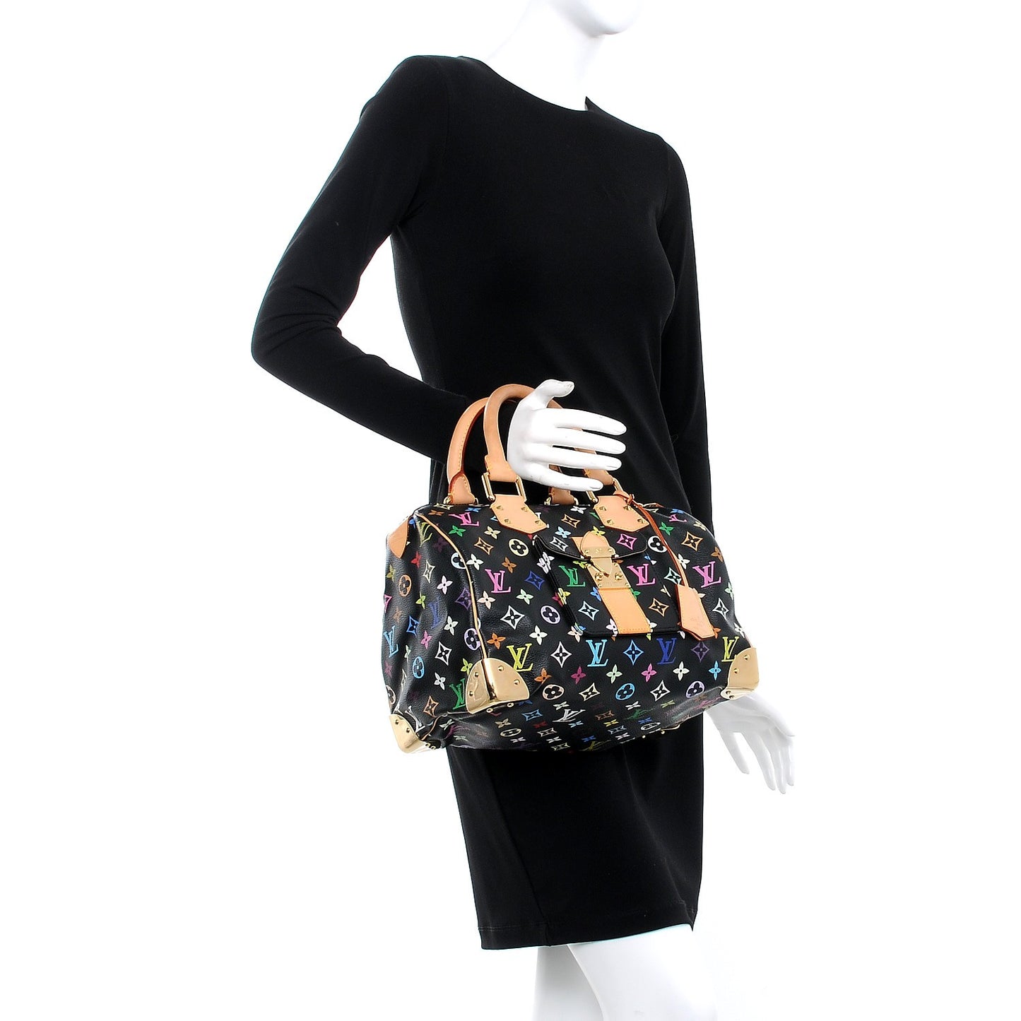 Monogram Multicolor Speedy 30 Black