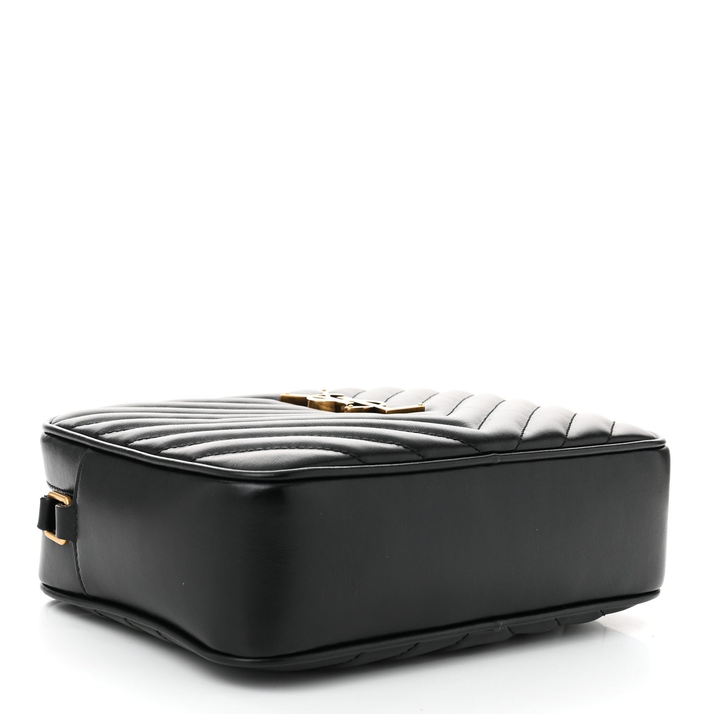 Calfskin Matelasse Monogram Lou Camera Bag Black
