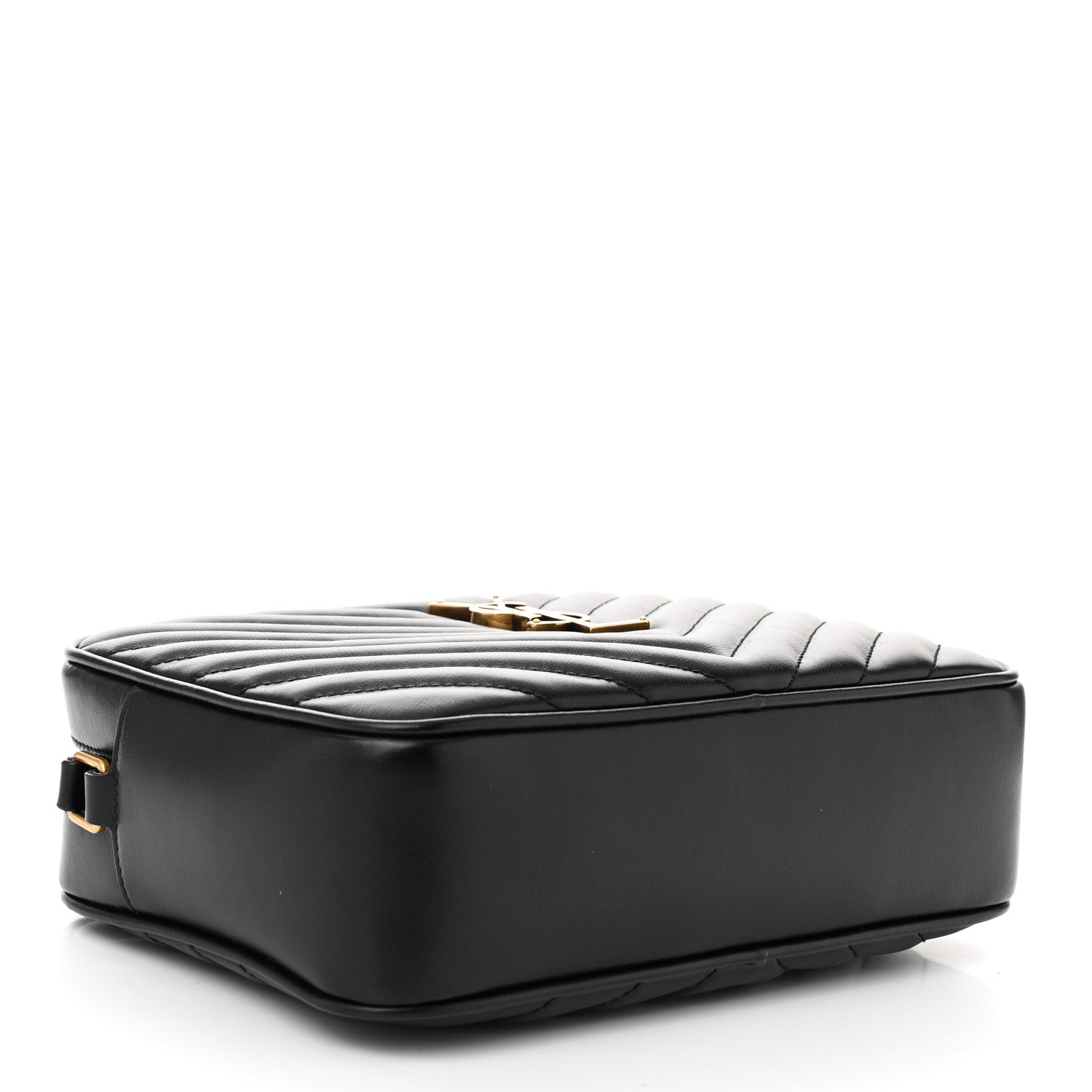 Saint Laurent Calfskin Matelasse Monogram Lou Camera Bag Black 4 of 10