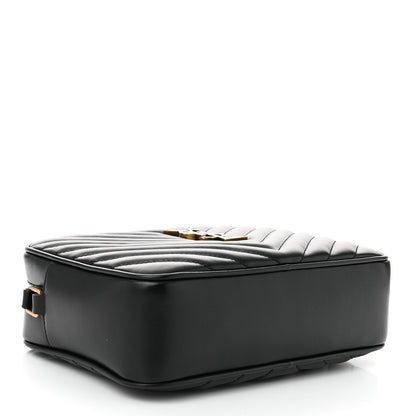 Saint Laurent Calfskin Matelasse Monogram Lou Camera Bag Black 4 of 10